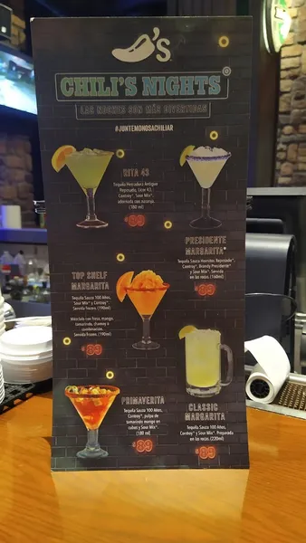 menu 2 of Chili's