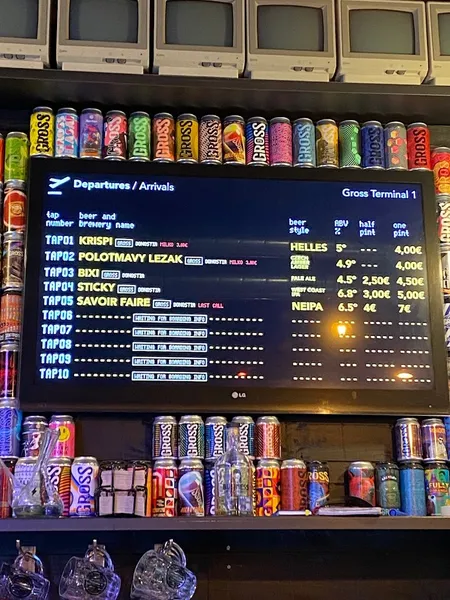 menu 2 of GROSS Brewery & Taproom