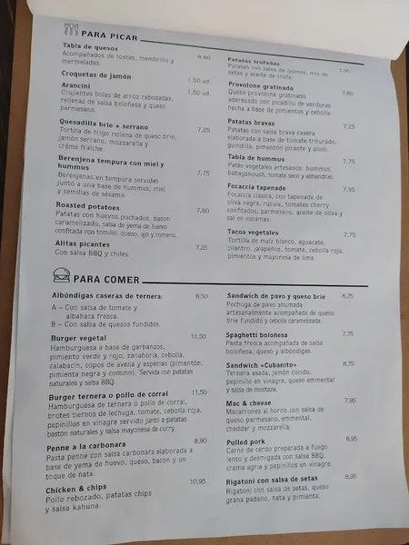 menu 0 of Bastard Coffee & Kitchen