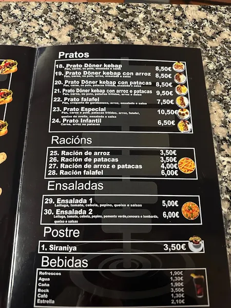 menu 0 of Erkan Döner Kebap (Santiago de Compostela)