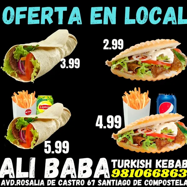 menu 0 of ALI BABA TURKISH KEBAB