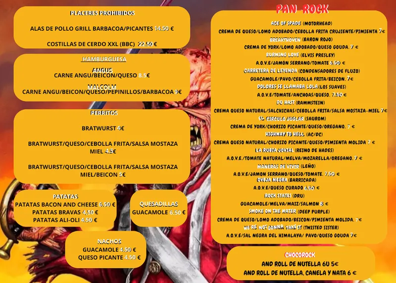 menu 0 of Rock States Food & Drink