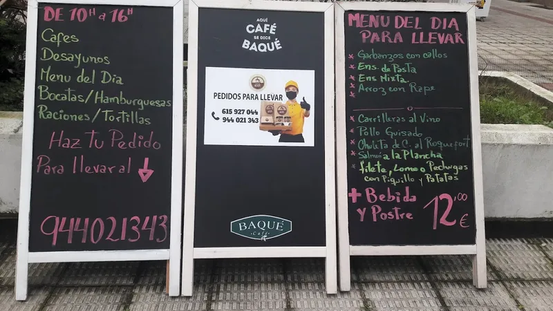 menu 0 of Cafetería Bidarte