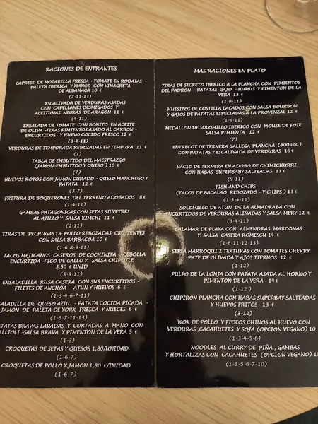 menu 1 of Restaurante Café Cinema