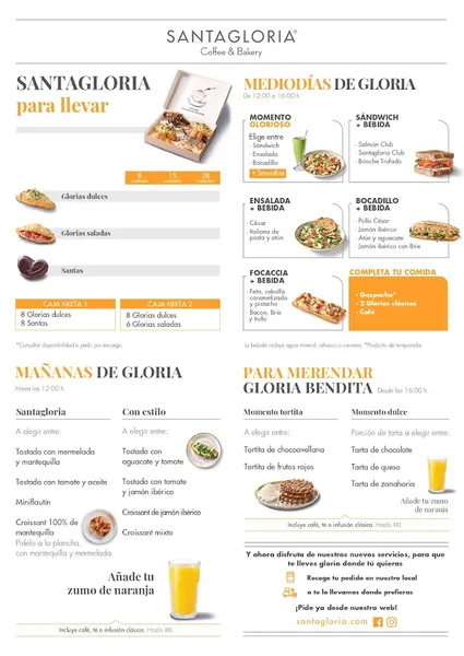 menu 0 of Santagloria Coffee & Bakery