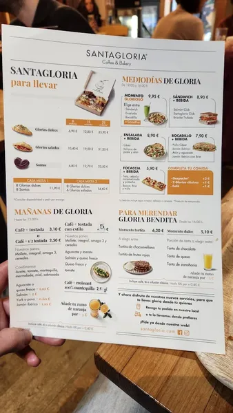 menu 2 of Santagloria Coffee & Bakery
