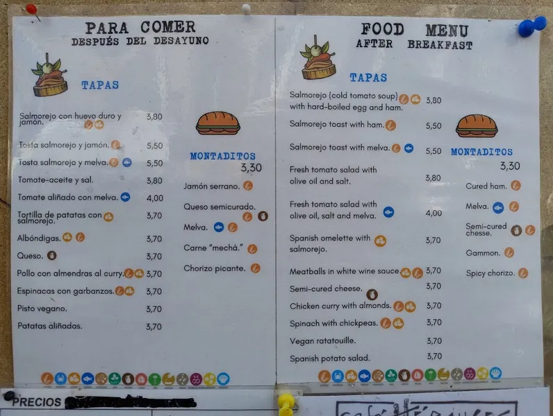 menu 1 of Café Hércules