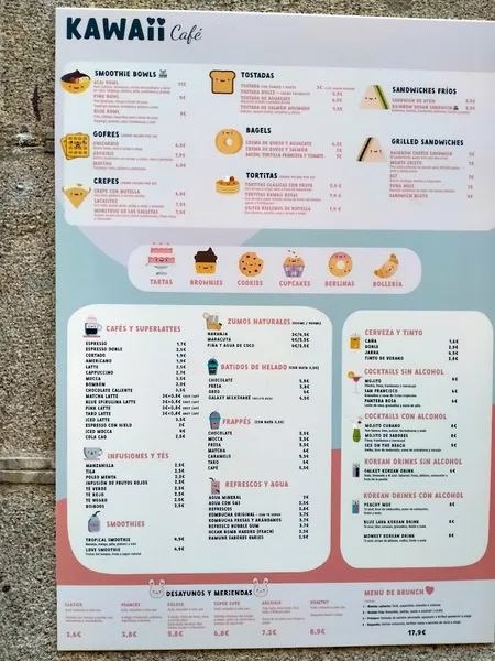 menu 1 of Kawaii Café