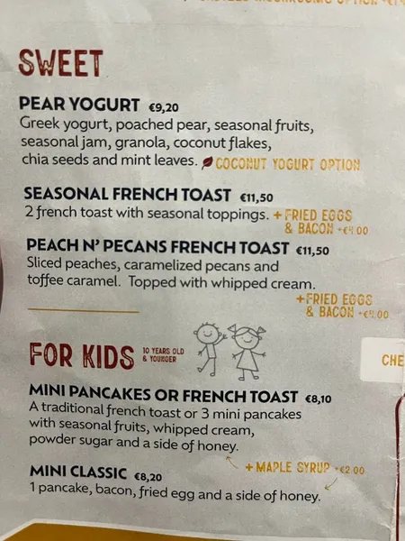 menu 1 of Kala Brunch