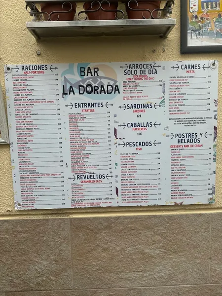menu 0 of Restaurante La Dorada