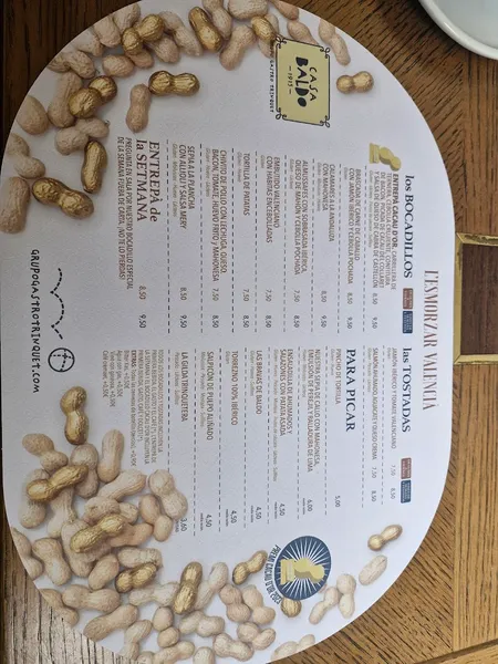 menu 1 of Casa BALDO 1915