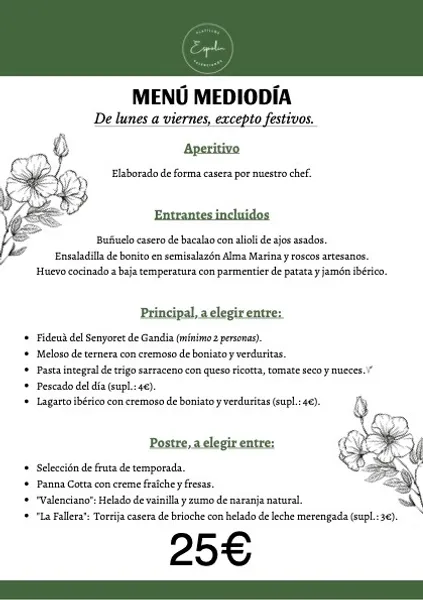 menu 0 of Espolín Restaurante