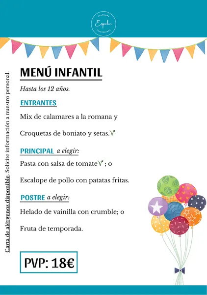 menu 2 of Espolín Restaurante