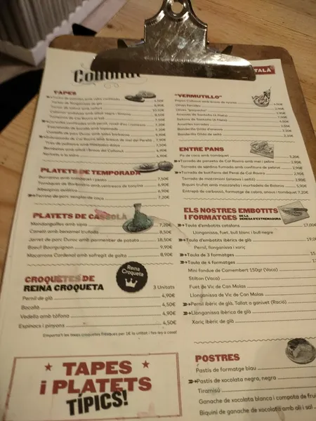 menu 0 of Collonut
