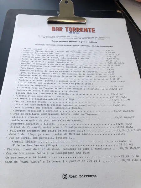 menu 2 of Torrente