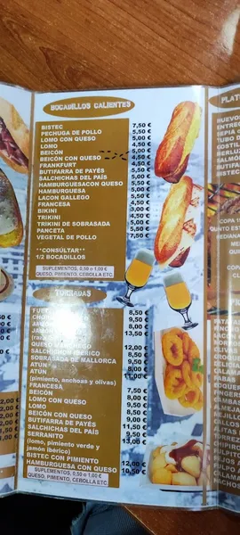 menu 1 of BarLeoStAndreu