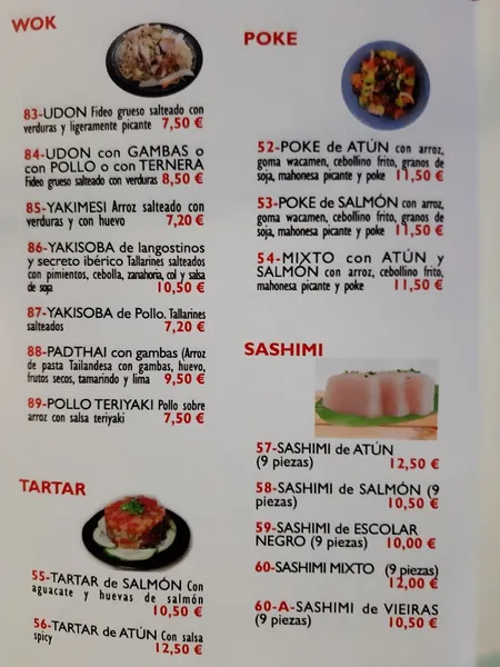 menu 1 of Restaurante Japonés - ENCUENTRO THE BUND