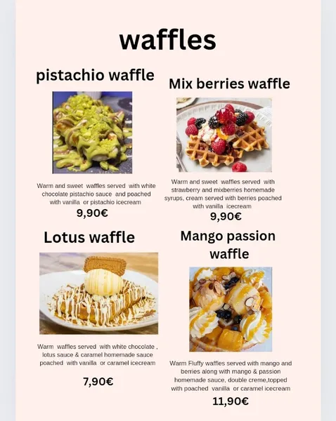 menu 2 of Súper cafe