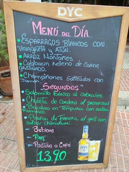 menu 2 of Restaurante El Eslabón