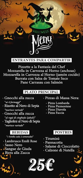 menu 2 of Restaurante Il Tiramisú