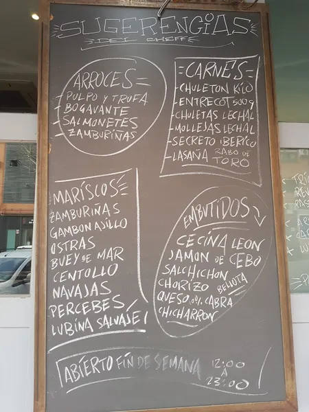 menu 2 of Restaurante La Carpintería de Lolo