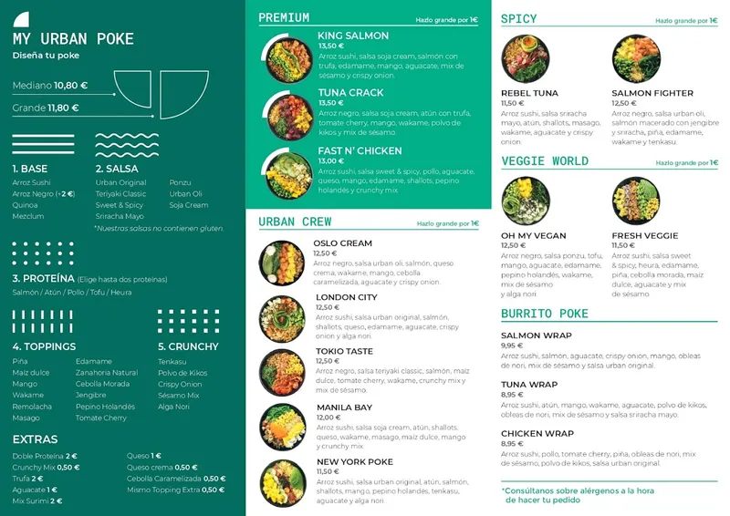 menu 0 of Urban Poke Bar - Alcalde - Móstoles