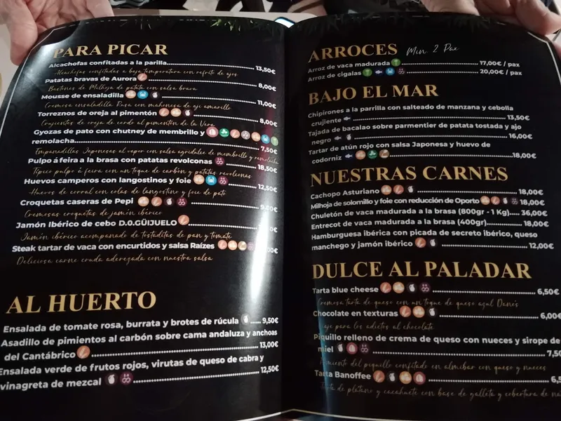 menu 1 of Raizes Móstoles