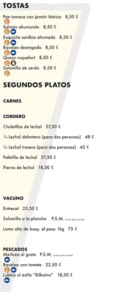 menu 1 of Restaurante Casa Manolo El Gordo