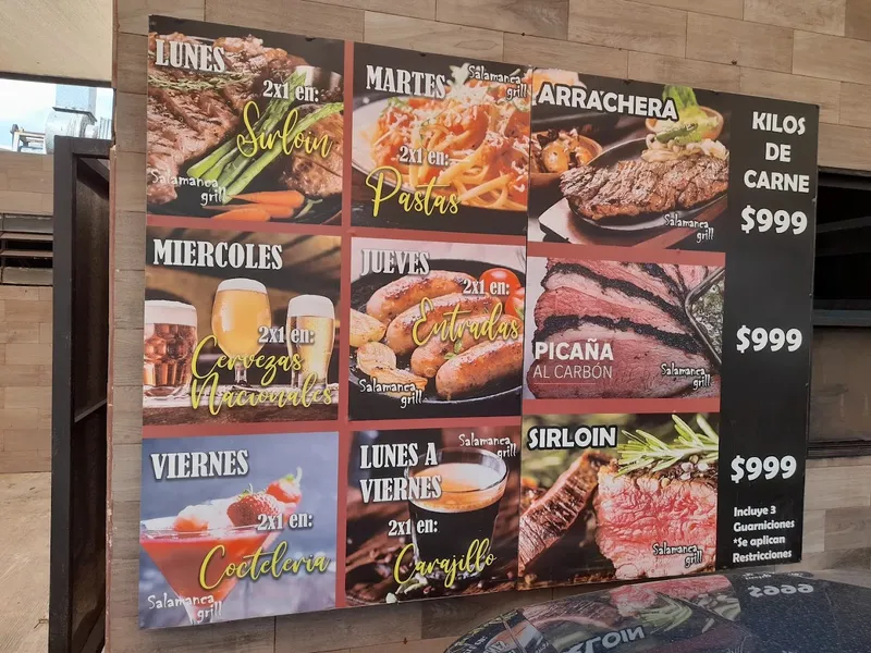 menu 0 of Salamanca grill