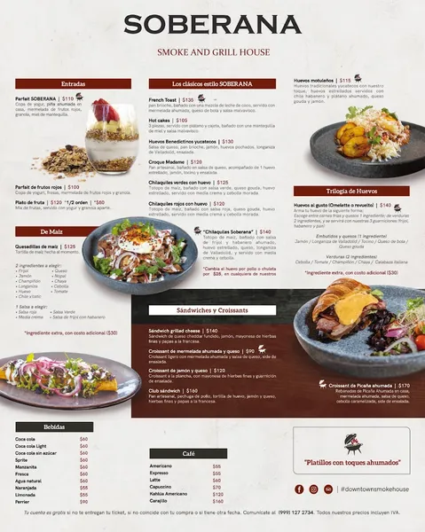 menu 0 of Soberana Smoke and Grill House