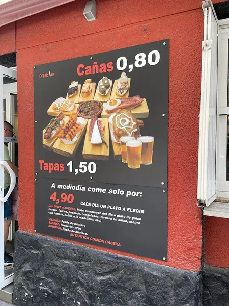 menu 1 of Tapa-Caña (D'Tablas)
