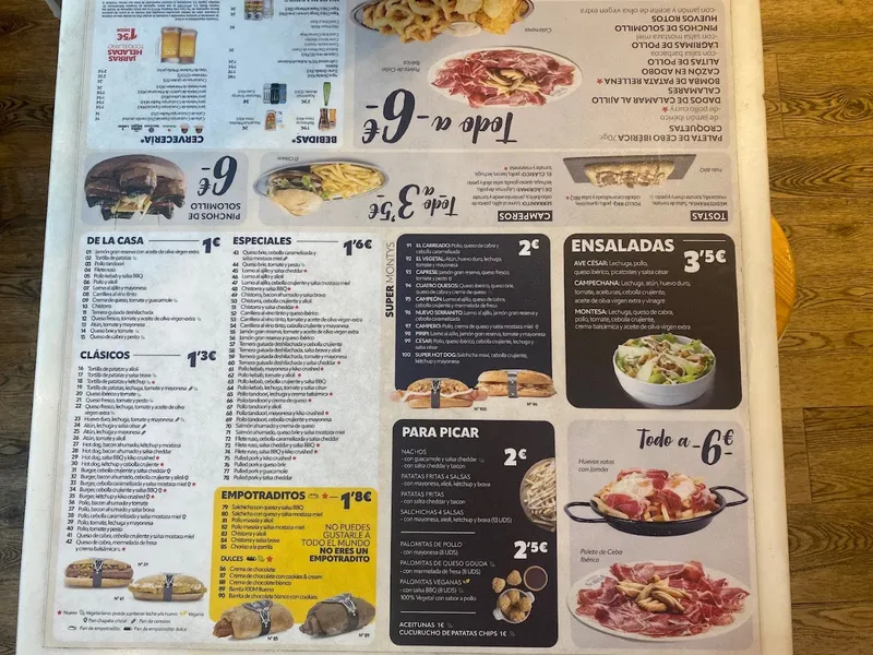 menu 0 of 100 Montaditos