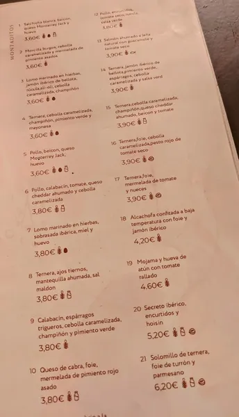 menu 0 of Vino Y Mas