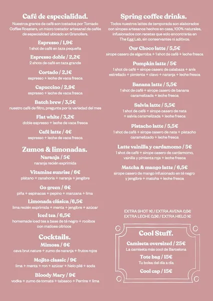 menu 0 of The Egg Lab