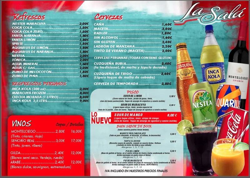menu 0 of Restaurante La Salá