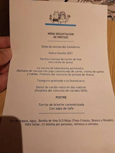 menu 0 of Restaurante perretxiCo Vitoria-Gasteiz