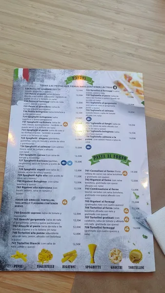 menu 0 of La Trattoria da Luigi