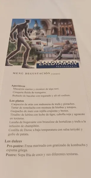 menu 0 of Restaurante Zaldiaran