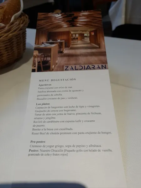 menu 1 of Restaurante Zaldiaran