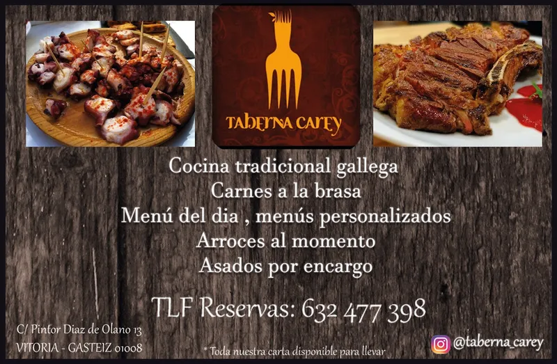 menu 2 of Restaurante "Taberna Carey"
