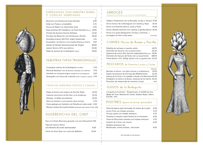 menu 0 of Bodeguita de Murcia by Javi Gracia