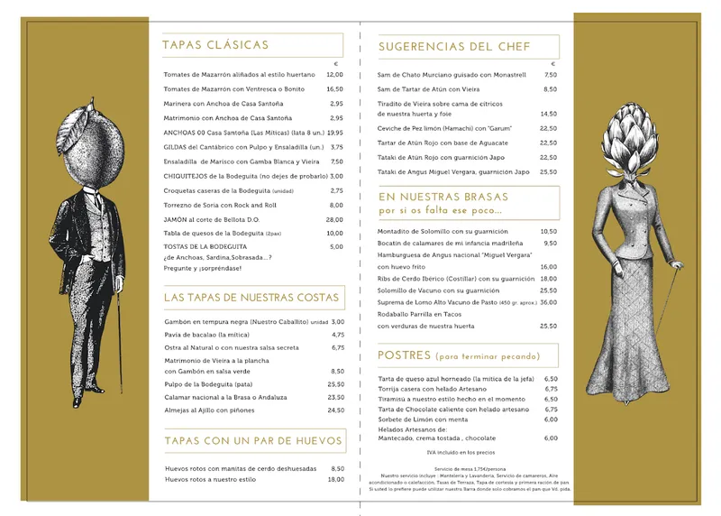 menu 1 of Bodeguita de Murcia by Javi Gracia
