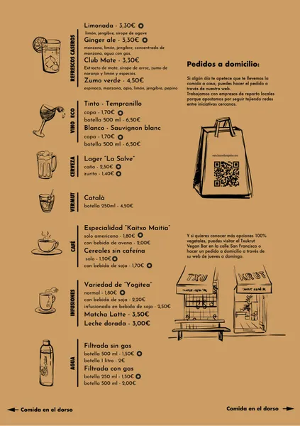 menu 0 of La Camelia Vegan Bar