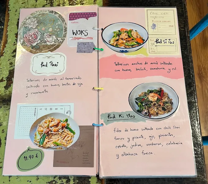 menu 0 of Thai Noodles (del Petit Bangkok)