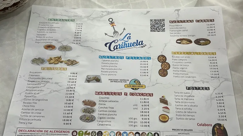 menu 0 of La Carihuela