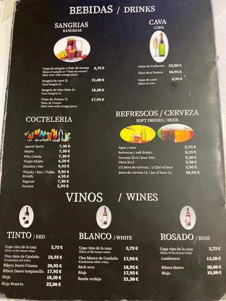 menu 1 of Mesón Jesús Restaurante