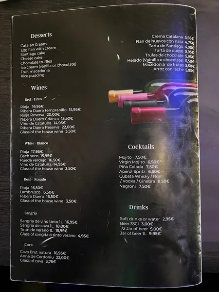 menu 2 of Mesón Jesús Restaurante