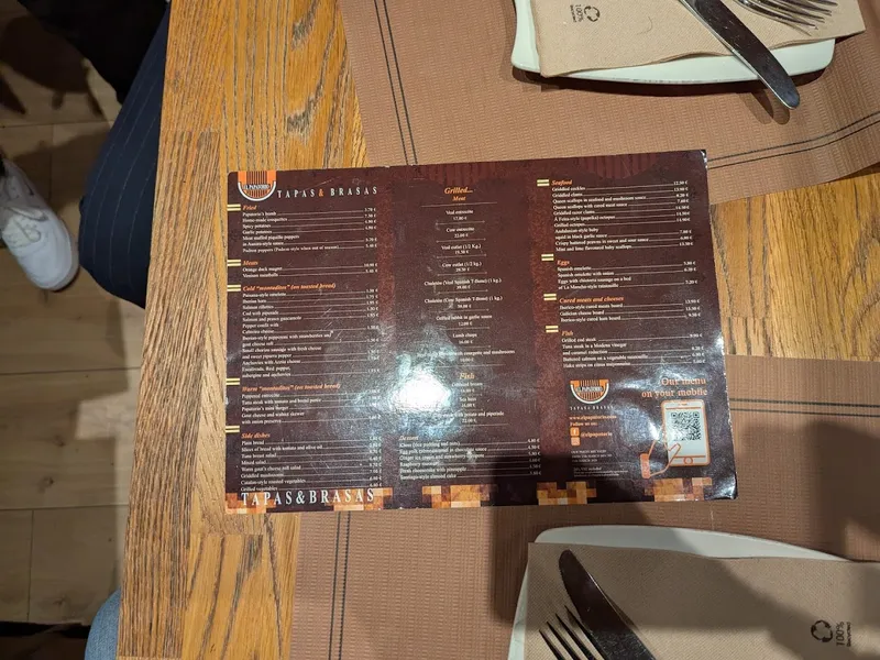 menu 1 of El Papatorio Tapas y Brasas