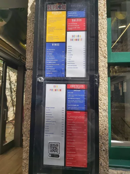 menu 0 of El patio