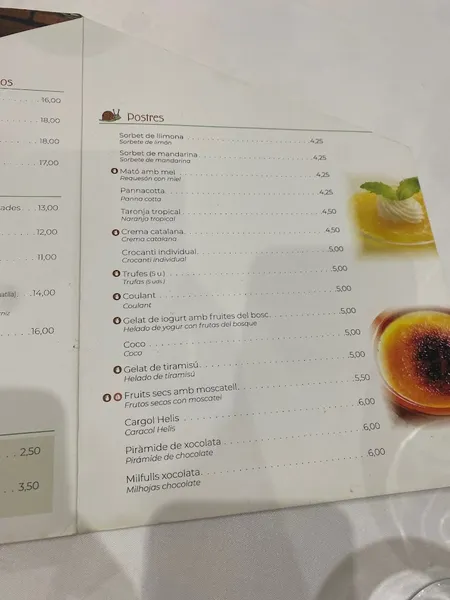 menu 1 of Restaurant Lo Bon Profit